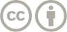 CC in a circle next to a man in a circle